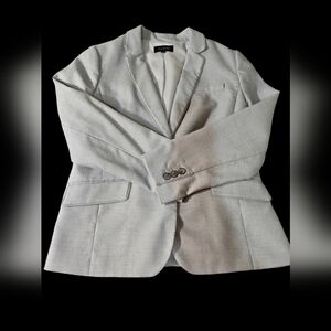 Talbots Women's Light Gray Blazer Size 14